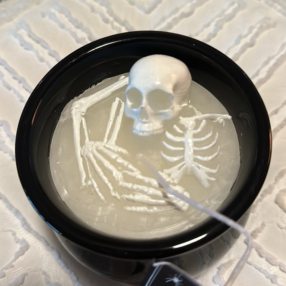 NWT Martha Stewart Halloween 2024 cauldron and skeleton candle VHTF - Picture 2 of 3
